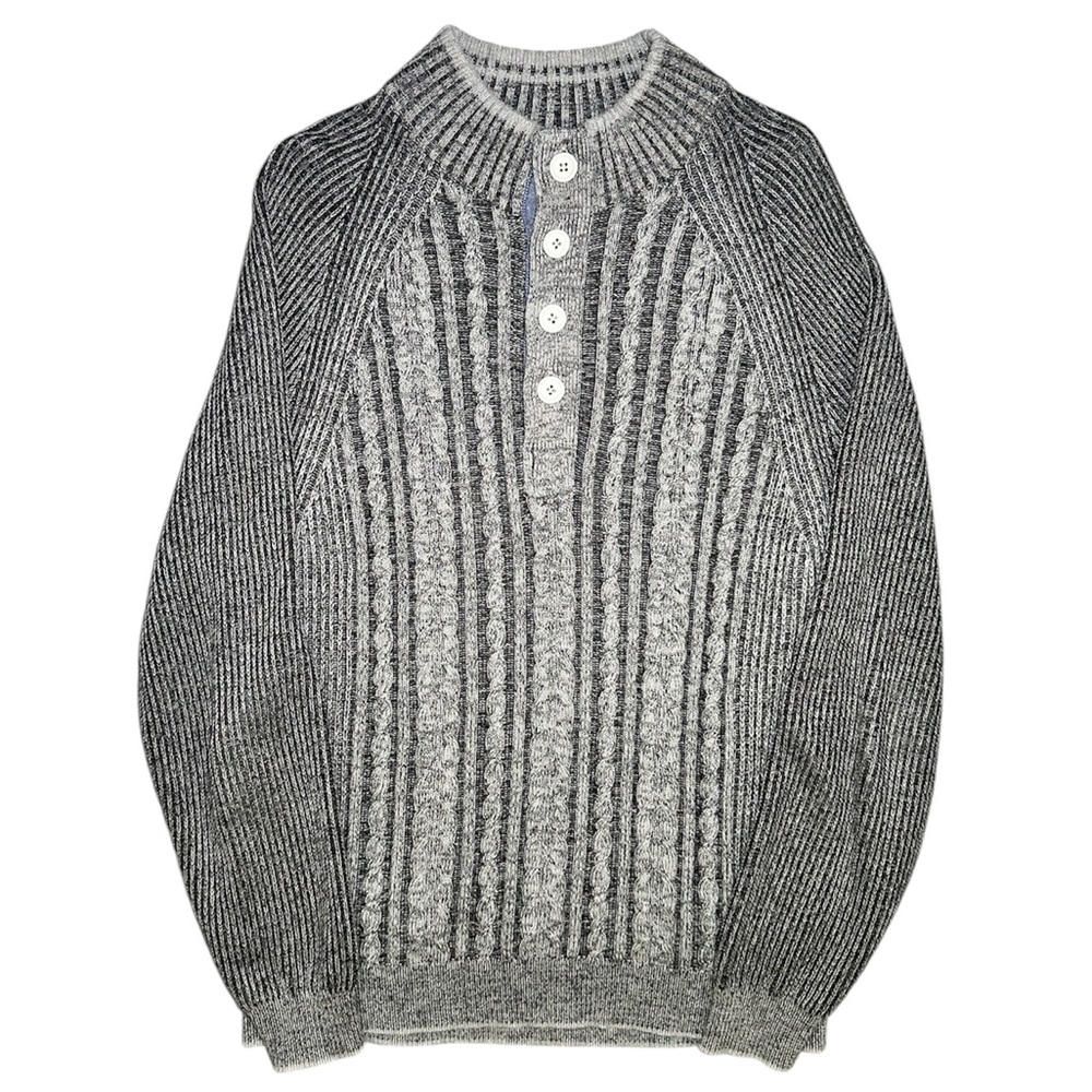 TOMMY BAHAMA Men's Cardigan Button Collar Longsleeve Pima Sweatshirt Size L
